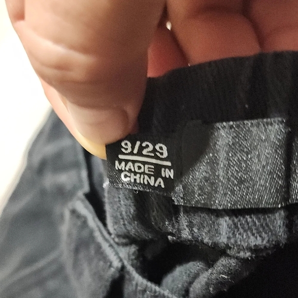 Classic Black Demin Jogger Pants - Picture 2 of 6